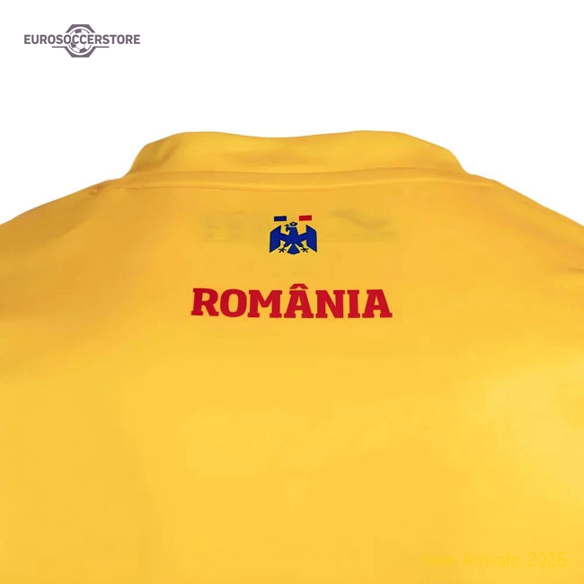 Romania Children 2025 Home Jersey Shirt Football Fan Apparel