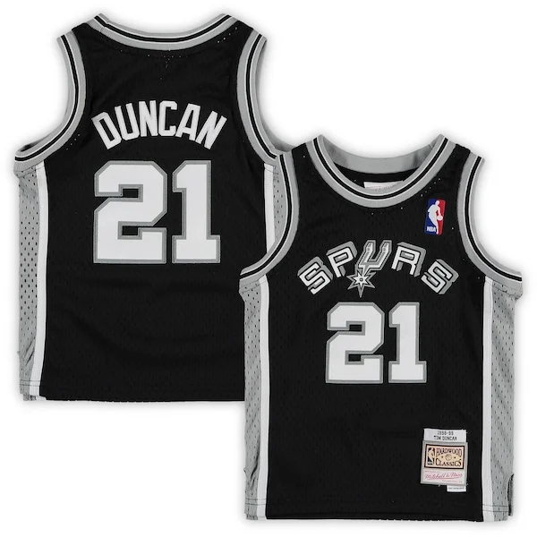 Official Tim Duncan SAS NBA Jersey - Black - Official NBA Merchandise