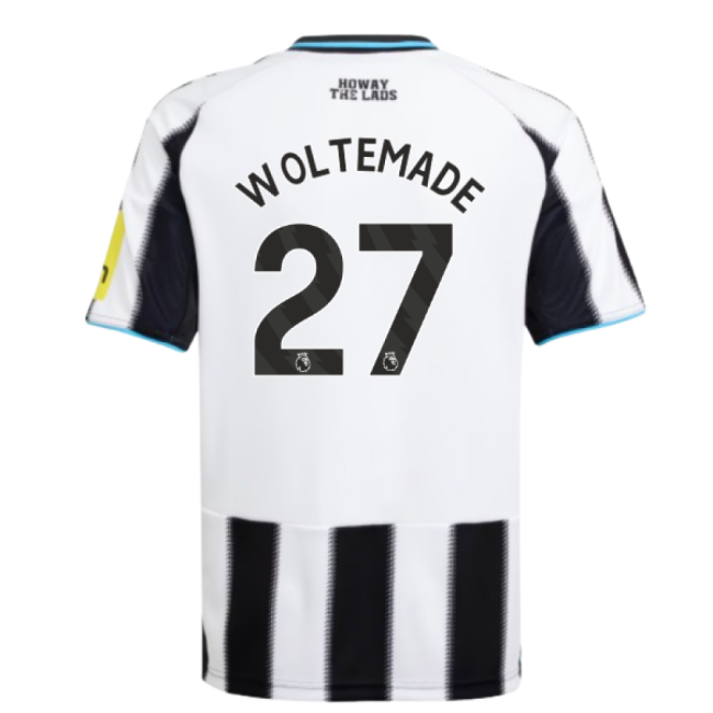 match worn 2025-2026 Newcastle Home Shirt (Kids) (Woltemade 27)