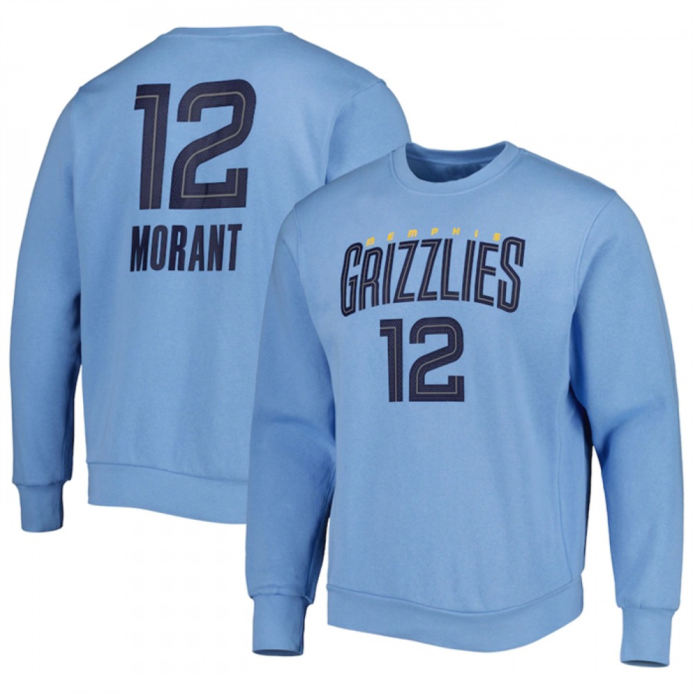 Cost-Effective Men's Grizzlies #12 Ja Blue Basketball Jersey