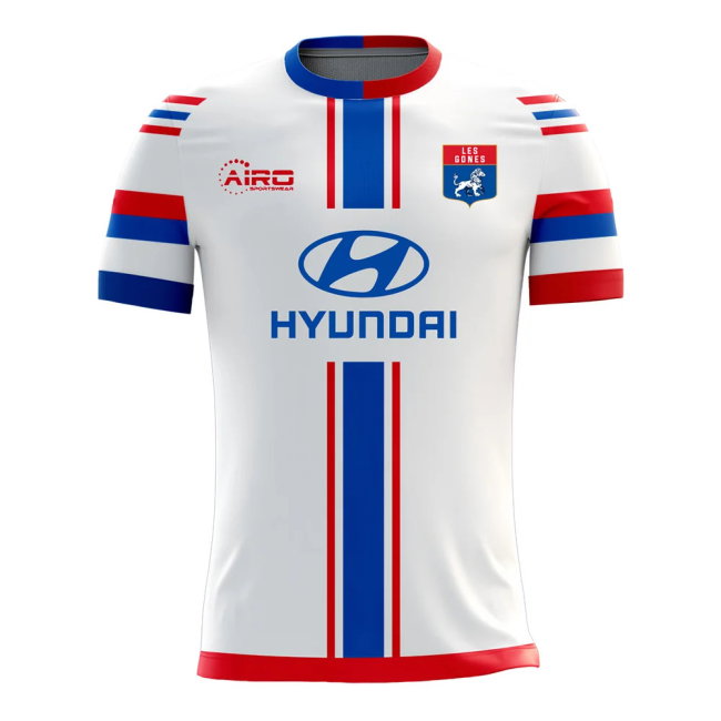 High Quality 2024-2025 Lyon Home With Vintage Design - Midfield