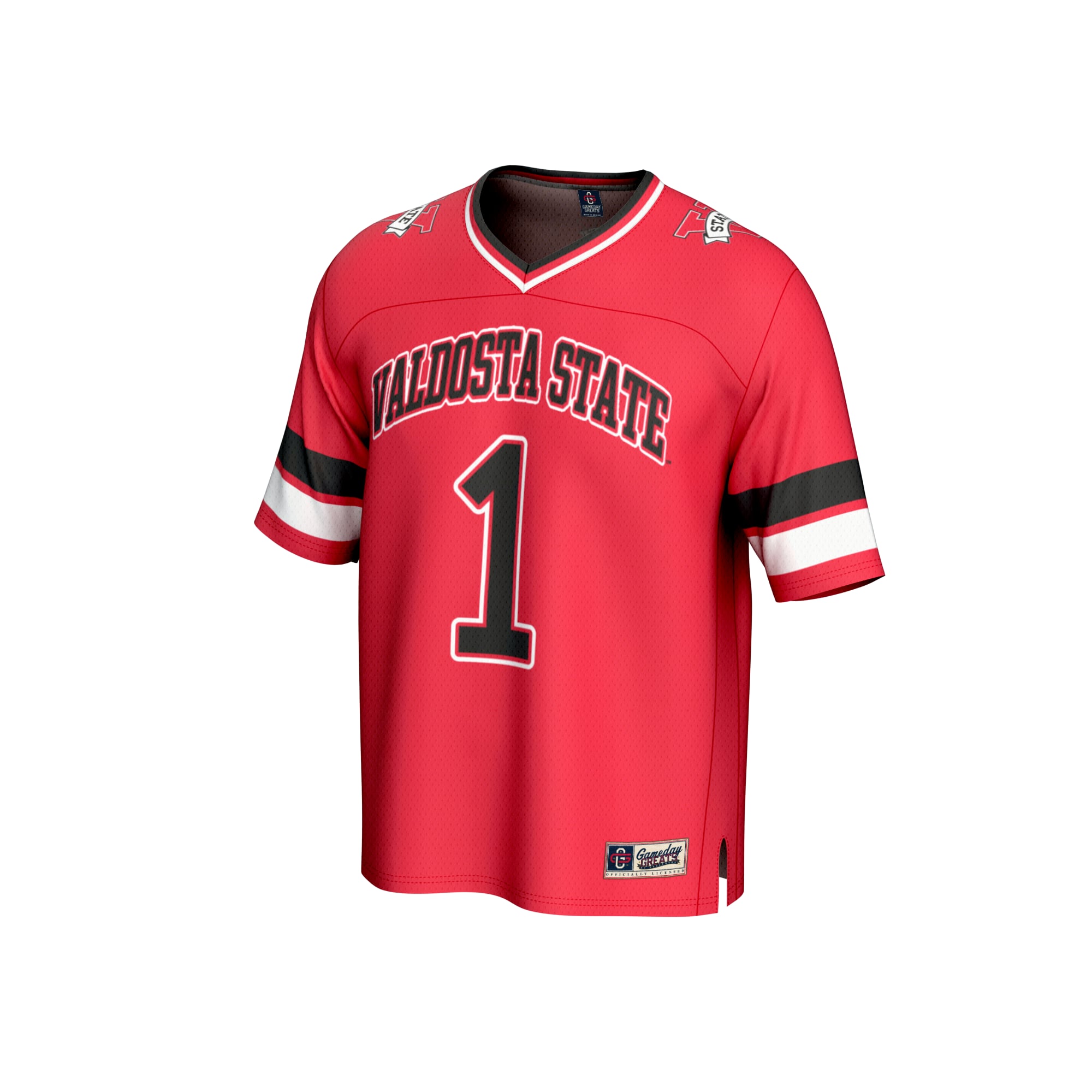 #1 Red Valdosta State Blazers Lightweight Collegiate Football Fashion Jersey