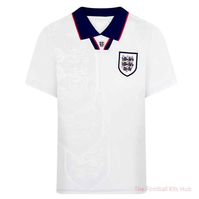 Men 1993 England Home Retro Shirt UEFA Euro