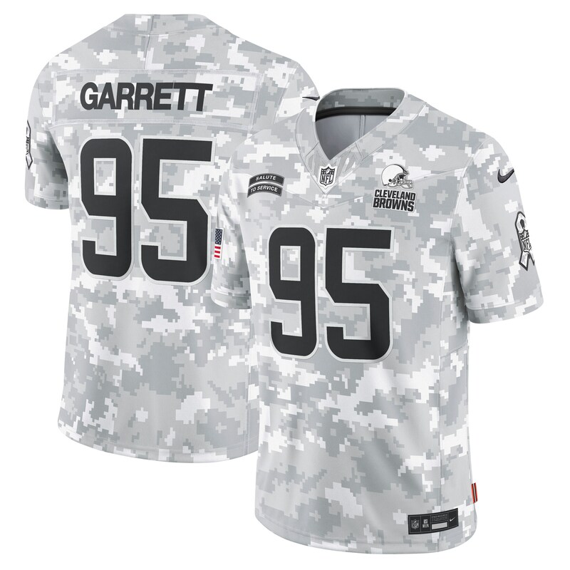 None Myles Garrett Record-Breaker CLE Browns Affordable Jersey