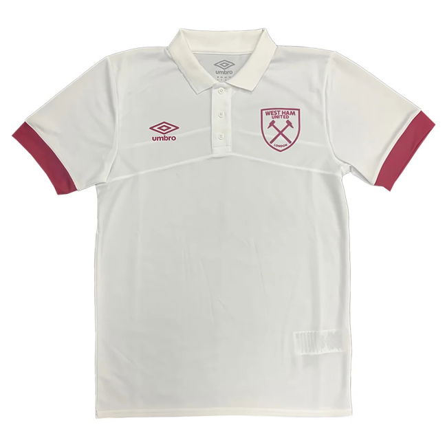 West Ham Poly Polo - White official style Shirt 2022-2023 (Unisex