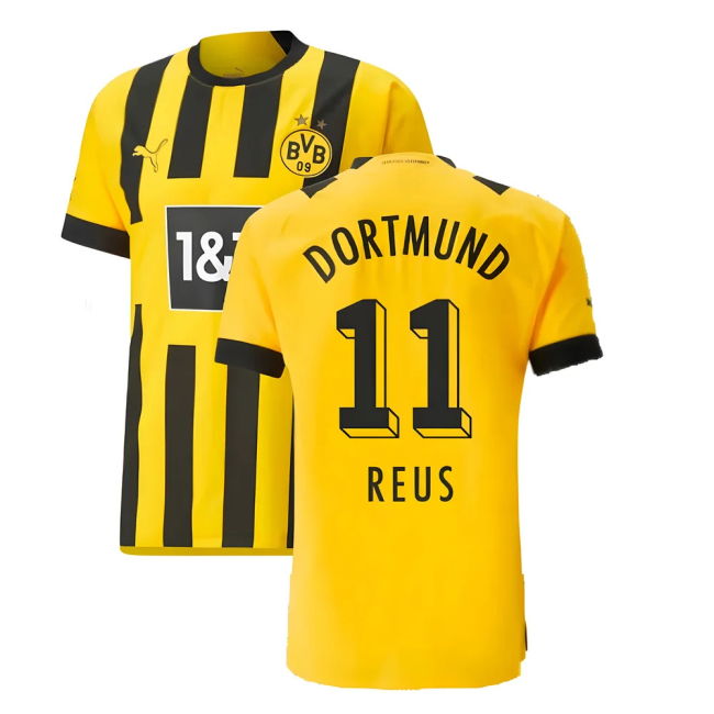 2022-2023 Borussia Dortmund Home Shirt (REUS 11) Reinforced Seams