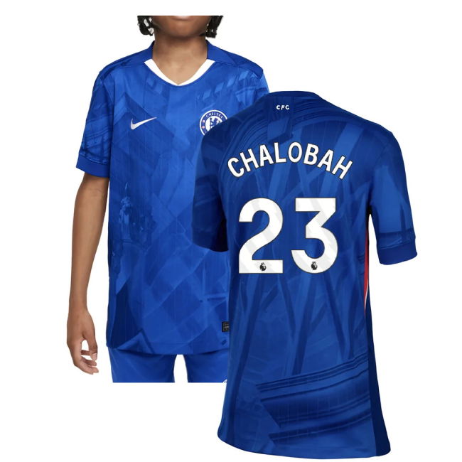 2025-20 Chelsea Home Soccer Shirt Chalobah #23 L M S Kids