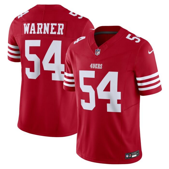 Men's San Francisco 49ers Fred Warner Nike Scarlet Vapor F...