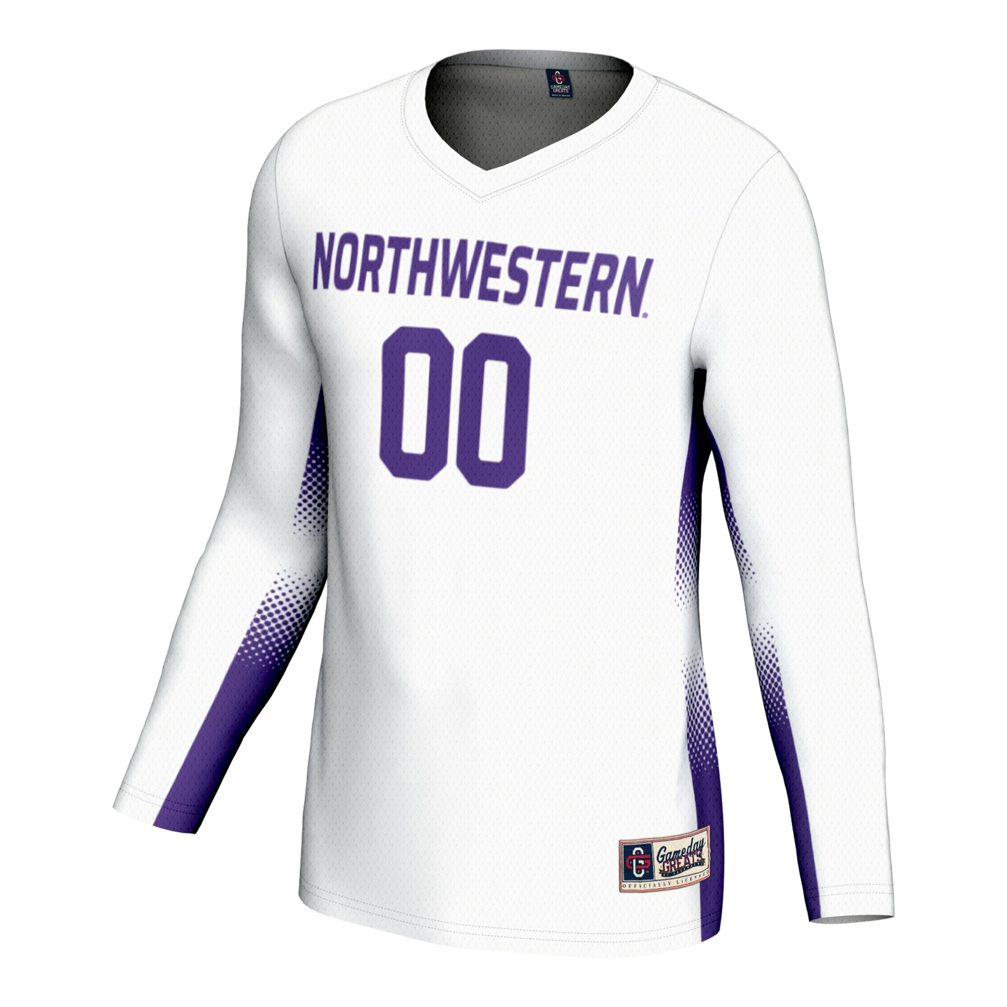 [NJP] Northwestern Wildcats GameDay Greats Youth NIL Pick-A-Player Lightweight Women's Volleyball Jersey - White