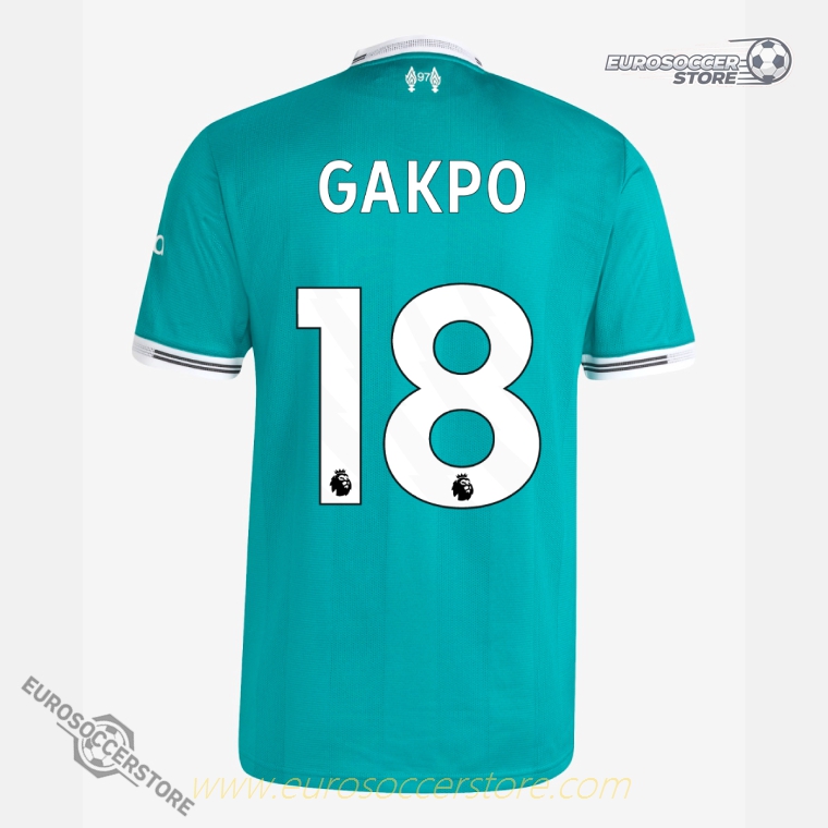 Third Liverpool GAKPO 18 Football Jersey 25-26 (Player Edition)