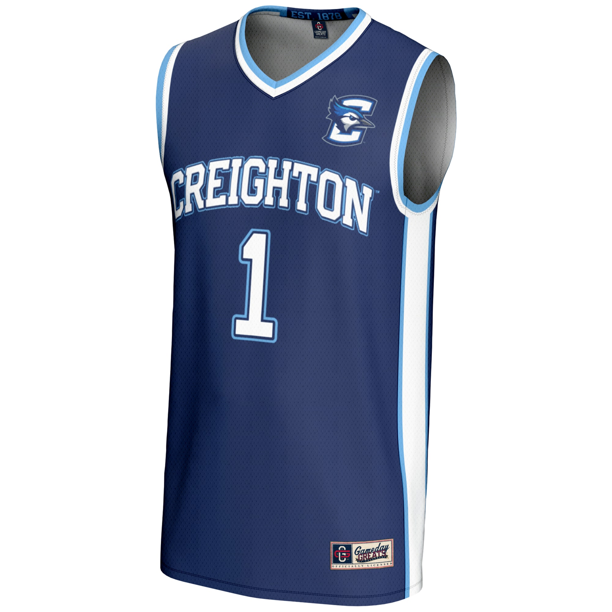 [DDG] Creighton Bluejays GameDay Greats Youth Lightweight Basketball Jersey - Royal