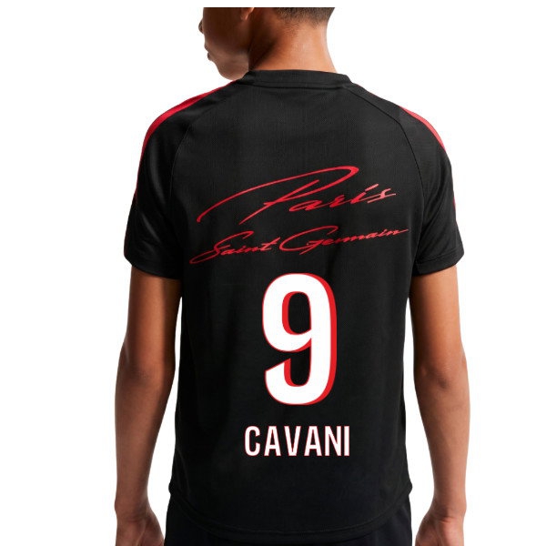 [HP] 2026-2027 PSG Strike Training Shirt (Black) - Kids (Cavani 9)