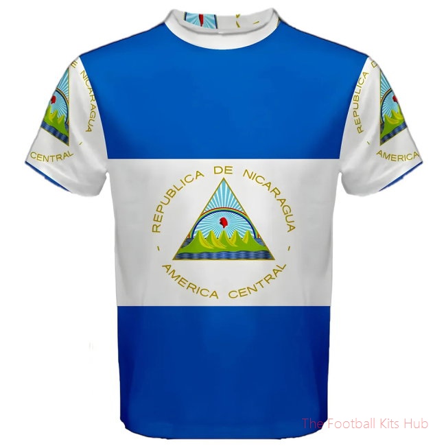 Men Nicaragua Flag Sublimated Sports Jersey