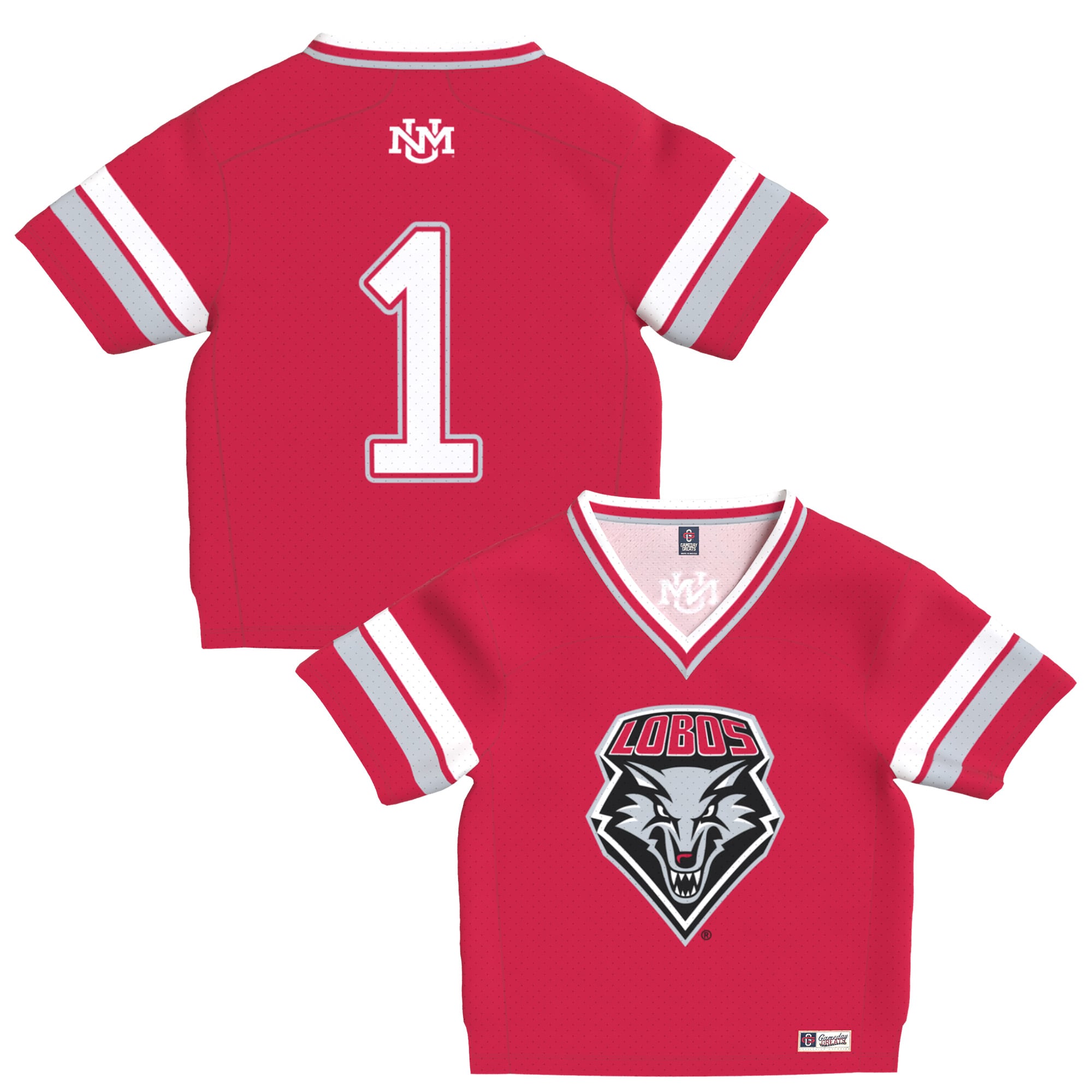 Toddler Cherry New Mexico Lobos Lightweight Collegiate Football Fashion Jersey