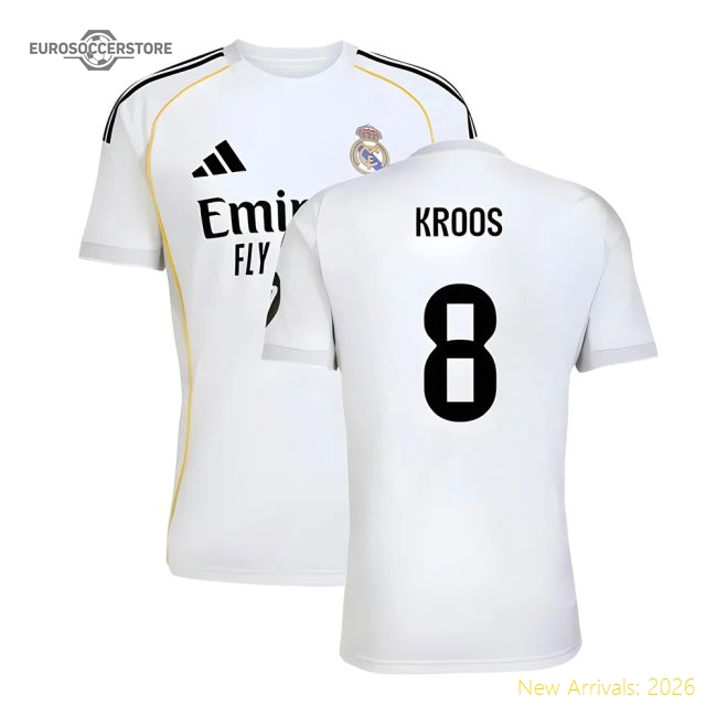 2025-2026 Real Madrid Home Match-ready Jersey Kroos Advanced Textile