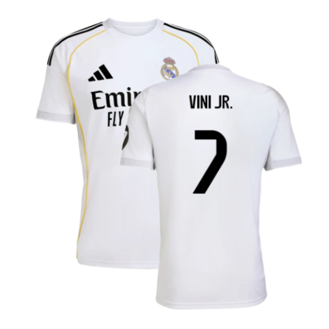Professional-Grade 2025-2026 Real Madrid Home Shirt (Vini Jr. 7)