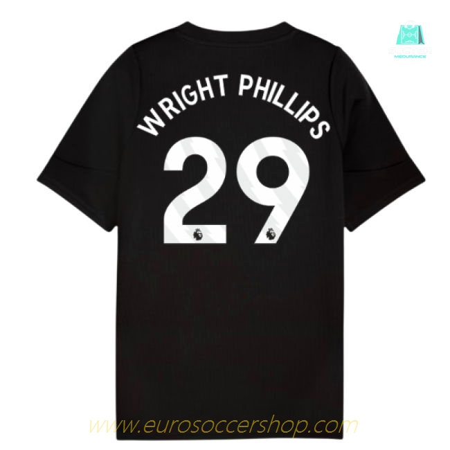 2025-2026 Man City Training Jersey (Black) - Kids (Wright Phillips 29)
