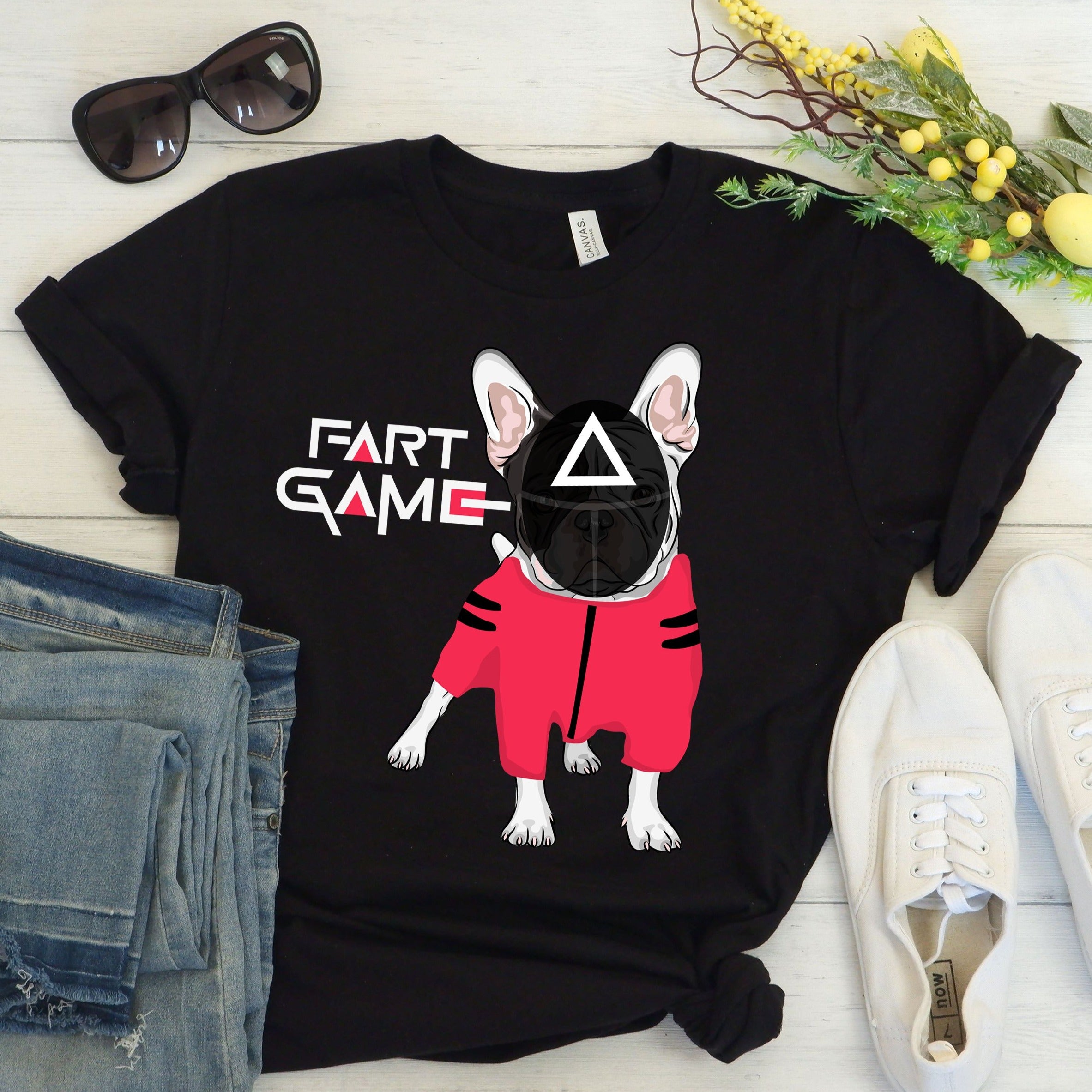 French Bulldog Fart Game Unisex T Shirt Comfy Pet Product
