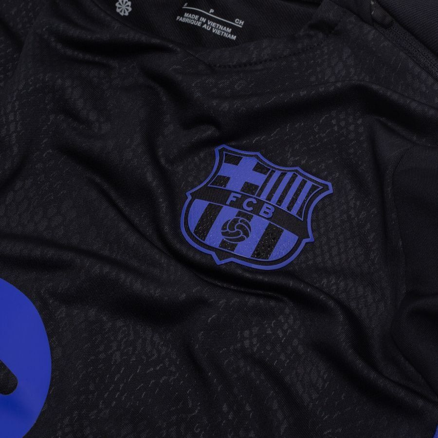 Barcelona Training Shirt Dri Fit Strike Crew Pre Match Away Jet Black/