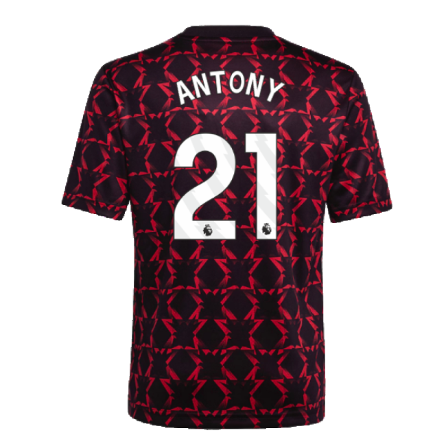 Premium Man Utd Antony 21 2024 2024-2025 Man Utd Pre-Match Shirt (B...