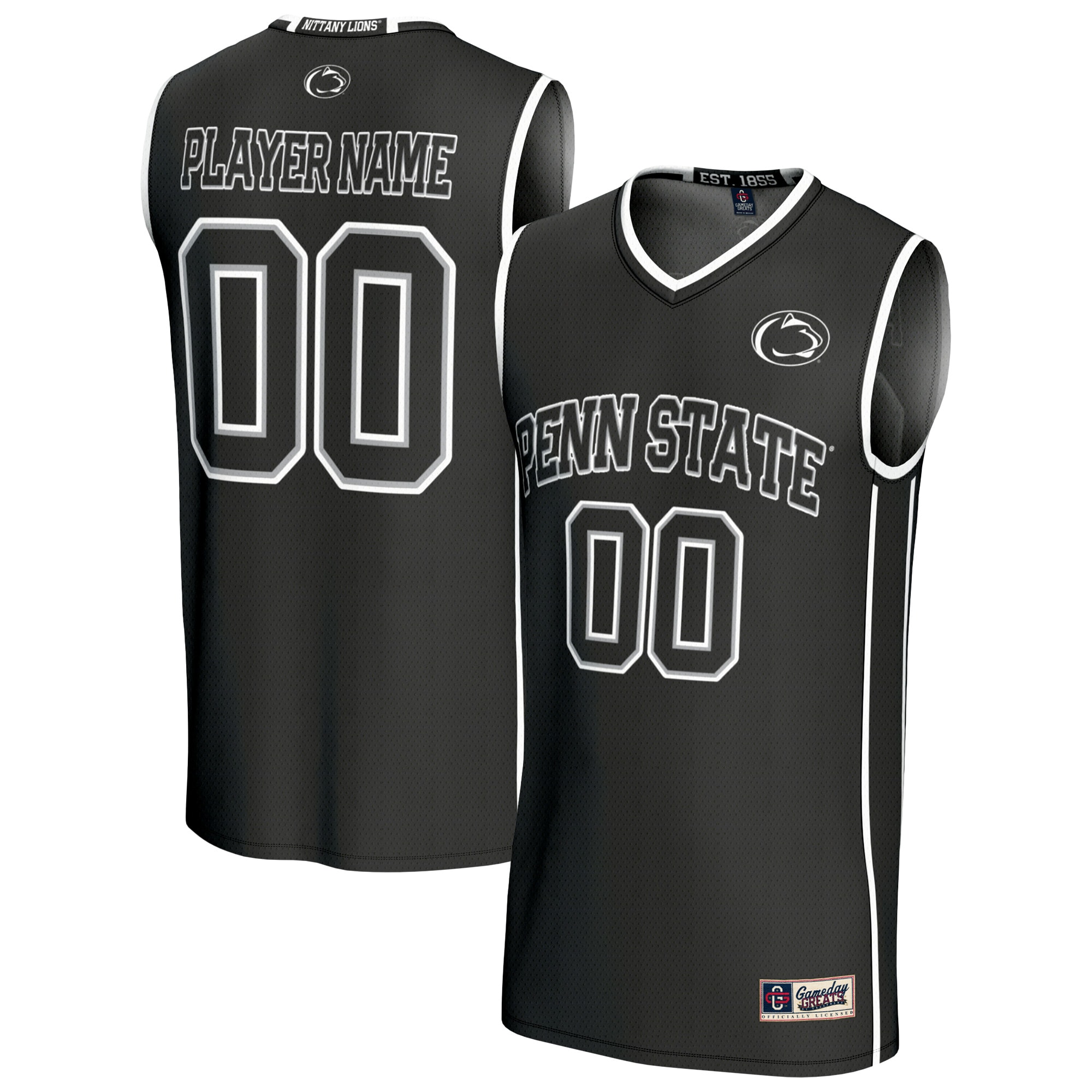 [NJP] Penn State Nittany Lions GameDay Greats Unisex NIL Pick-A-Player Lightweight Women's Basketball Fashion Jersey - Black