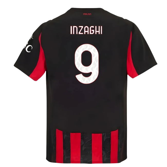 2025-2026 Home Shirt by AC Milan Authentic (Adult