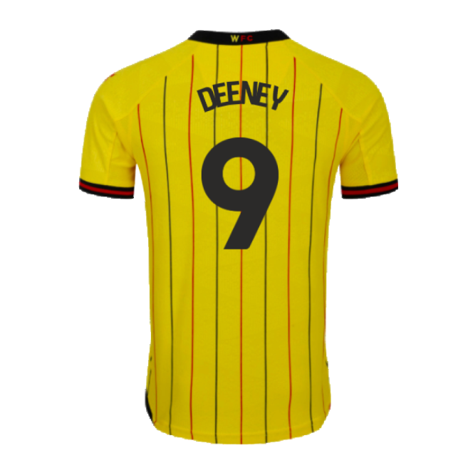 Elite Performance Football Watford Home Shirt Deeney #9 Fresh Look...