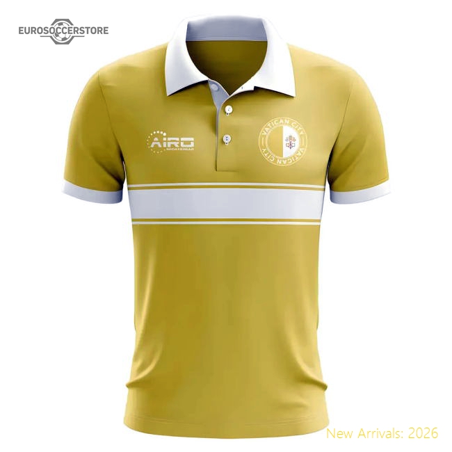 Vatican City Concept Stripe Polo Fan Style Jersey Game Ready