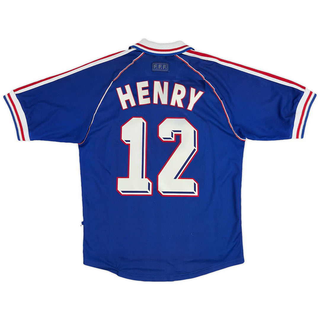 HENRY #12 Classic France Home Jersey 1998 Authentic Kit