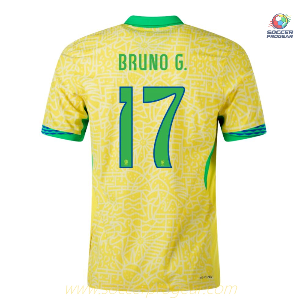 Brazil Home Football Jersey 2024/25 Collection Bruno