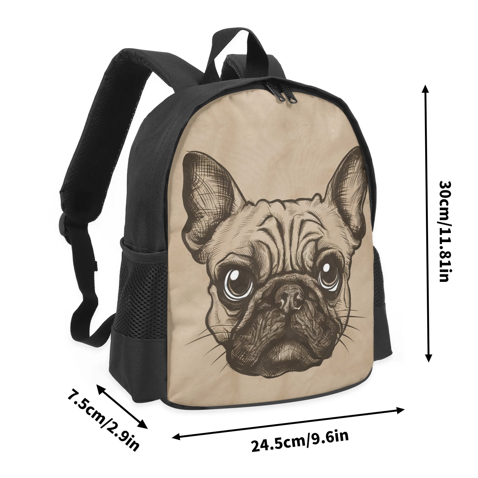 French Bulldog Stella Kids School Backpack Practical Pet Supply