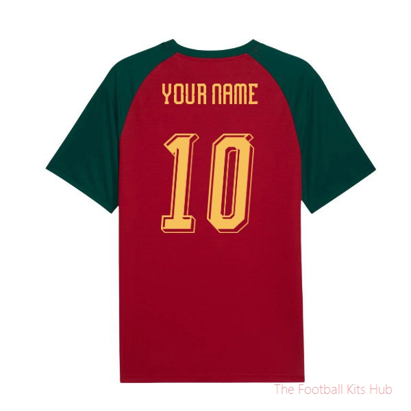 2026-2027 Morocco Warm Up Jersey (Dark Crimson) (Your Name)