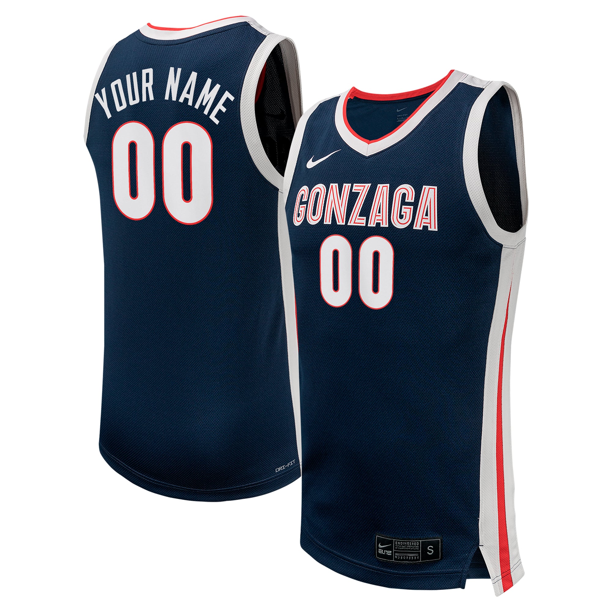 Gonzaga Bulldogs Nike Unisex Replica Custom Jersey - Navy