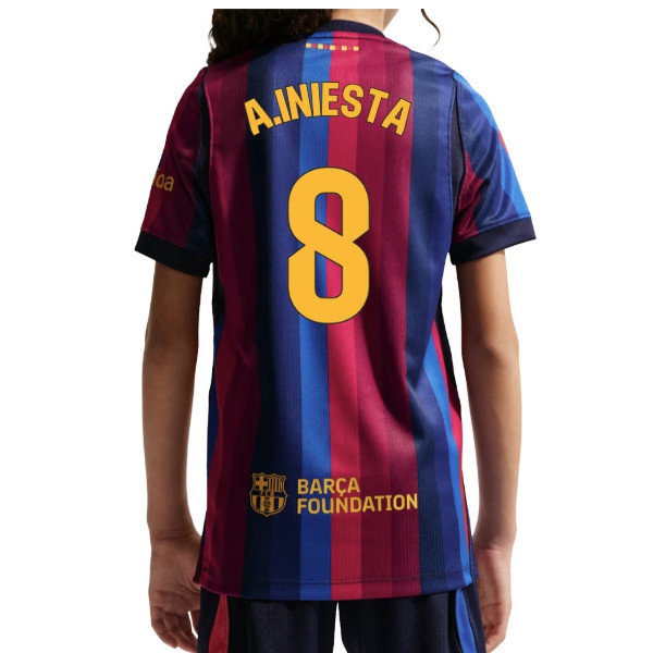 [LLS] 2026-2027 Barcelona Home Shirt (Kids) (A.Iniesta 8)