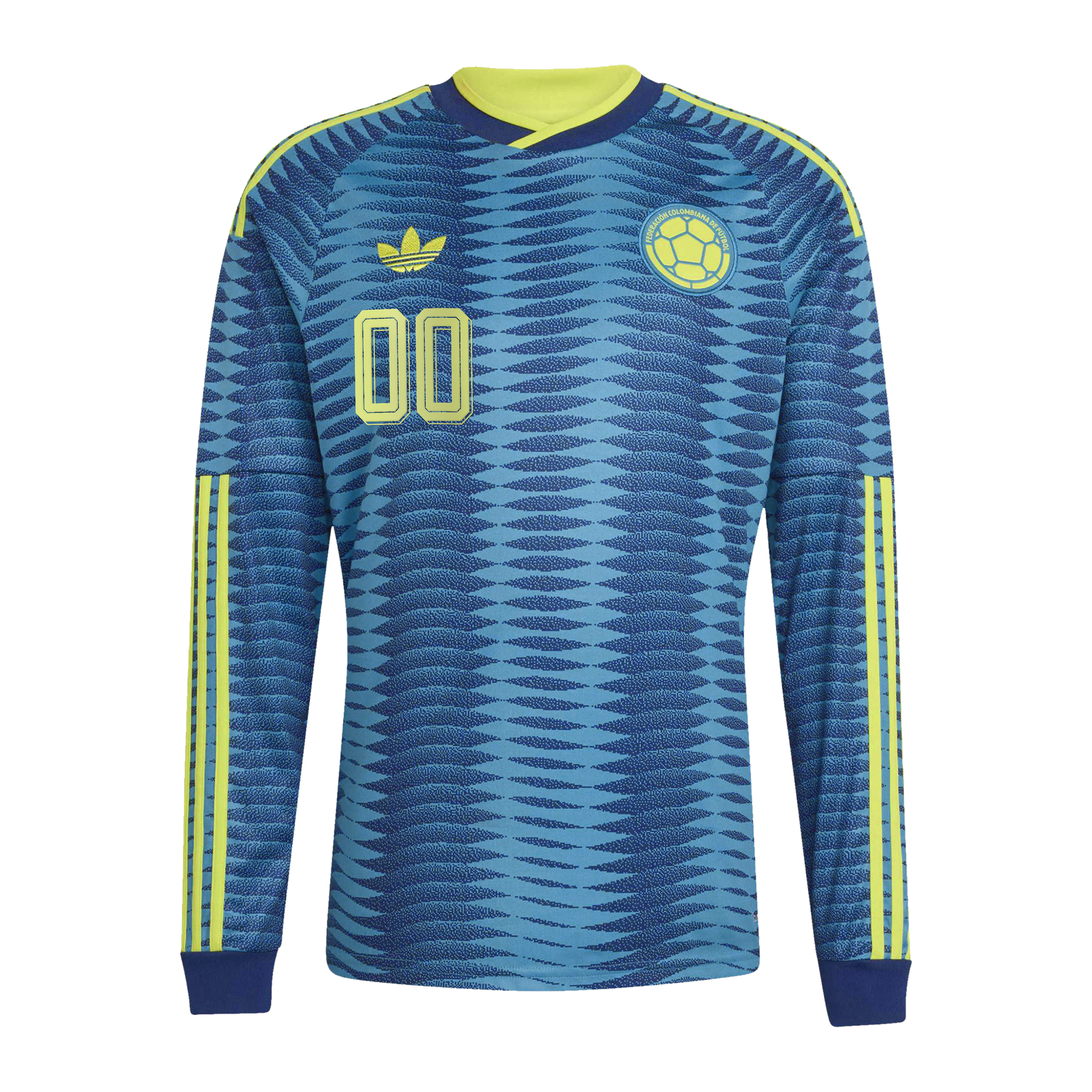 [LK] Colombia National Team 2026 Away Replica Long Sleeve Custom Jersey - Turquoise
