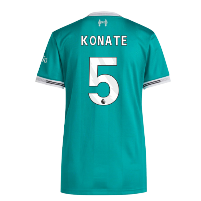 2025-20 Liverpool Third Football Shirt Konate Name Number L M Women S