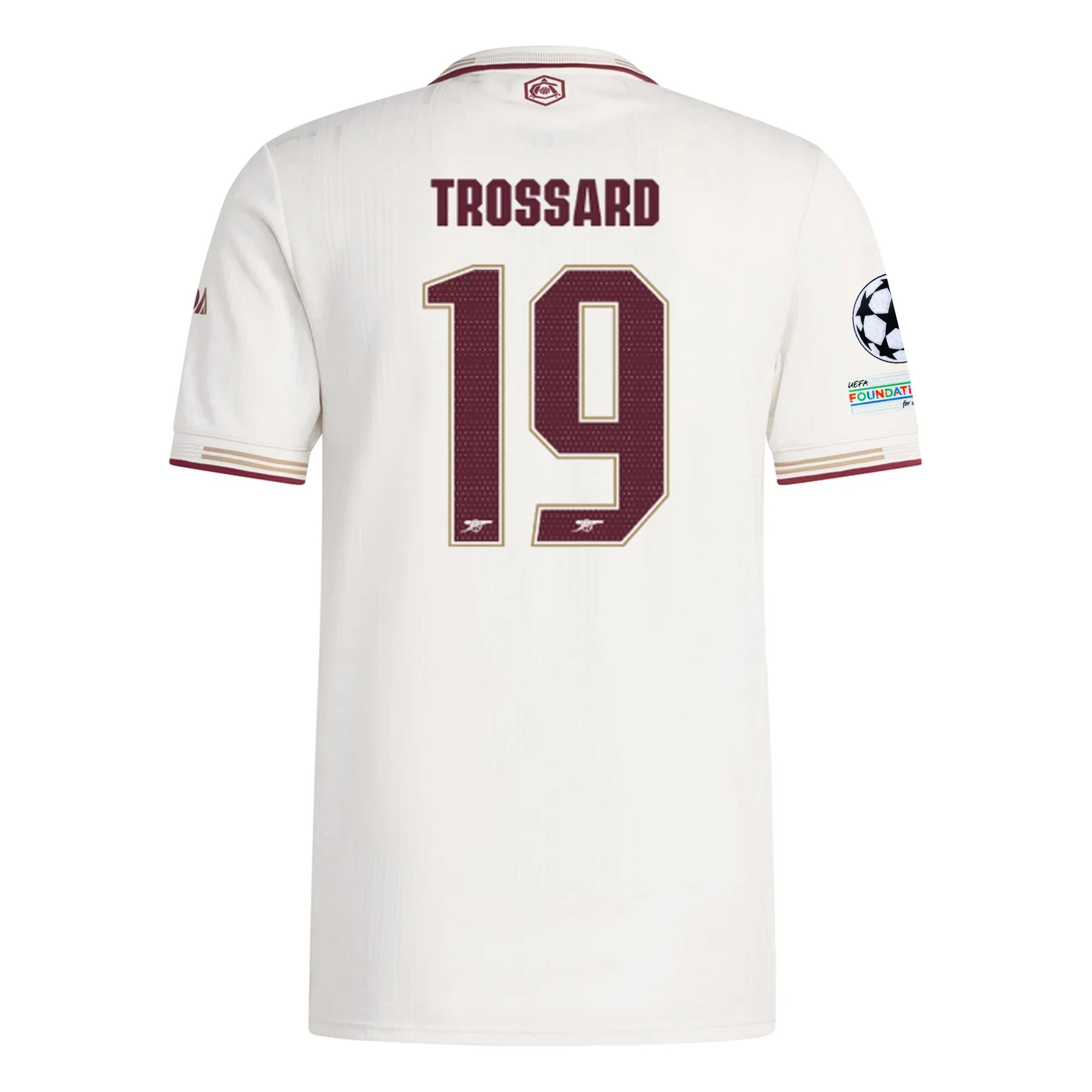 Arsenal Trossard 2025-2026 UCL Third Jersey – Authentic Shirt