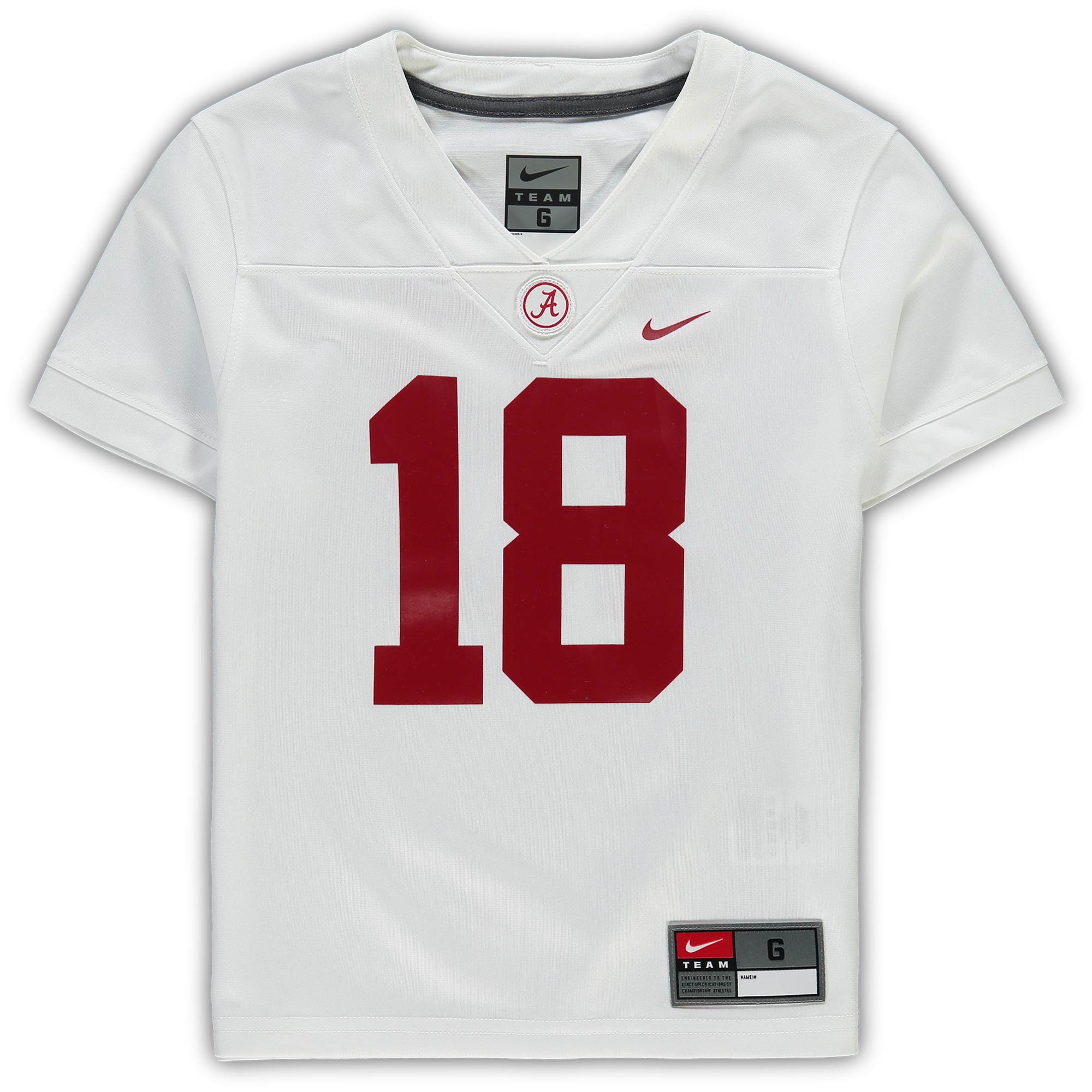 [DDG] Alabama Crimson Tide Preschool Untouchable Football Team Jersey - White