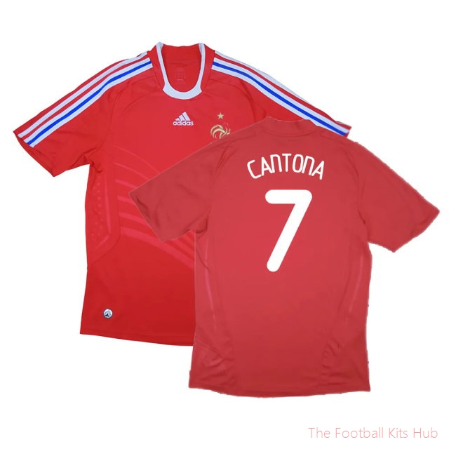 France 2008-10 Away Shirt ((Excellent) XL) (Cantona 7)