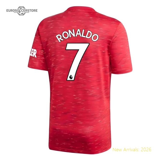 2020-2021 Man Utd Adidas Home Football Football Top (Kids) (Ronaldo 7)