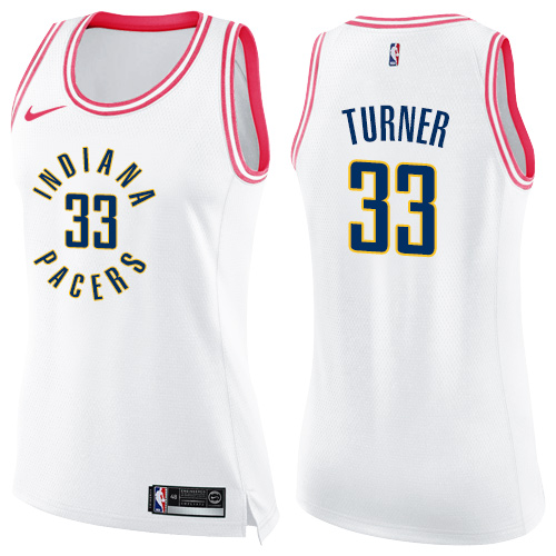 Pacers Myles Turner #33 Official 2024 Icon NBA Swingman Jersey White