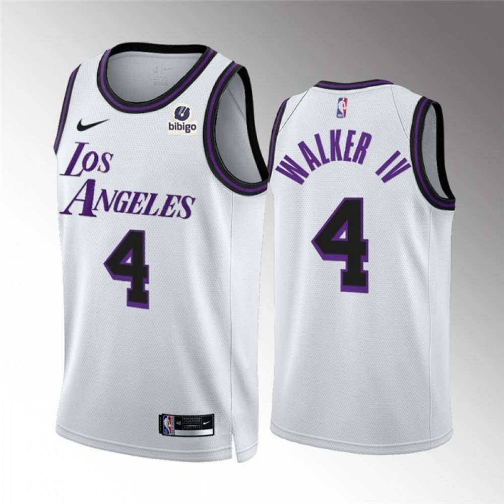 4 Los Angeles Lakers White Jersey - City Edition - NBA Collection