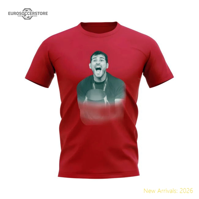 Iker Casillas Real Madrid Legend T-Shirt (Red)