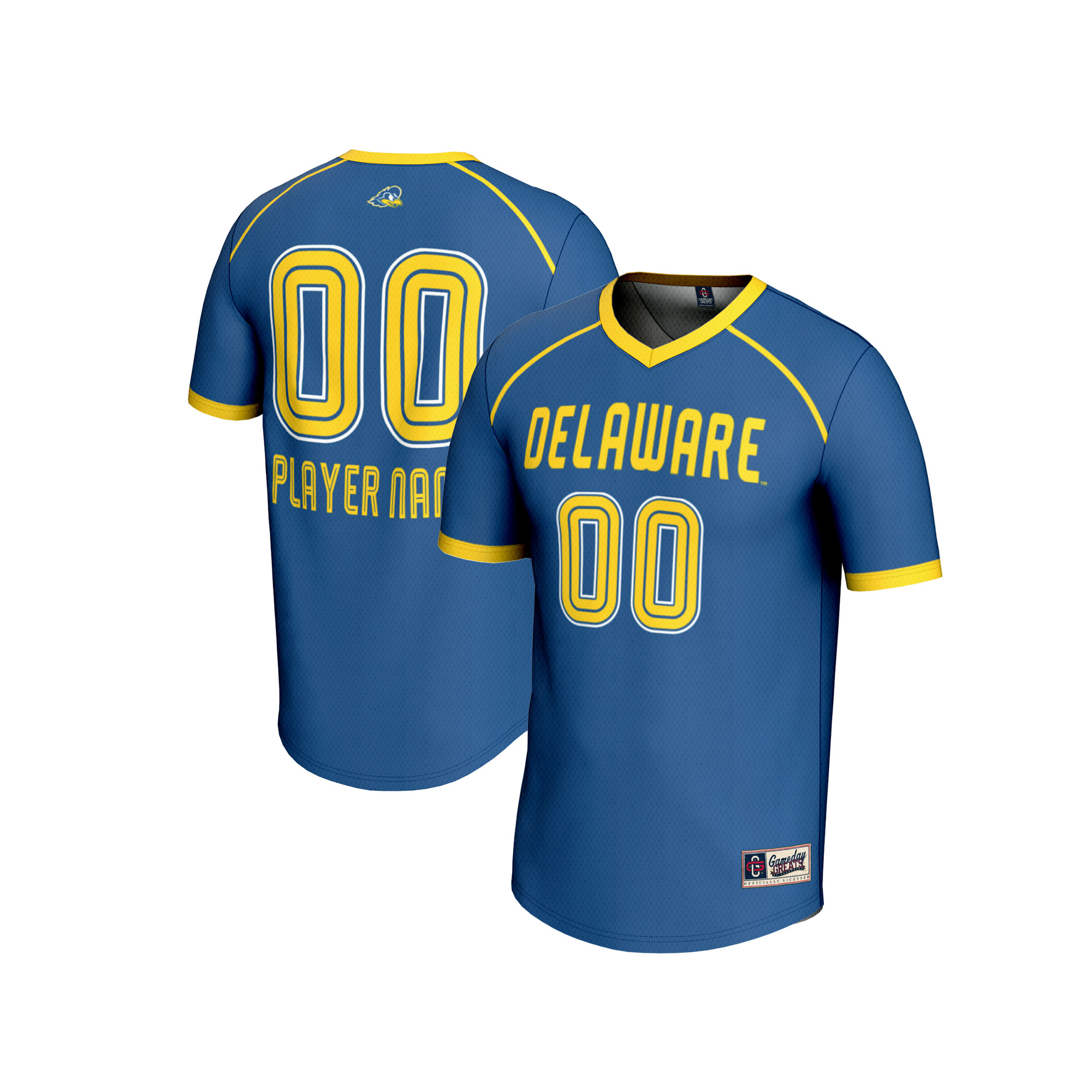 [DDG] Delaware Fightin' Blue Hens GameDay Greats Youth NIL Pick-A-Player Women's Lacrosse Lightweight Jersey - Royal