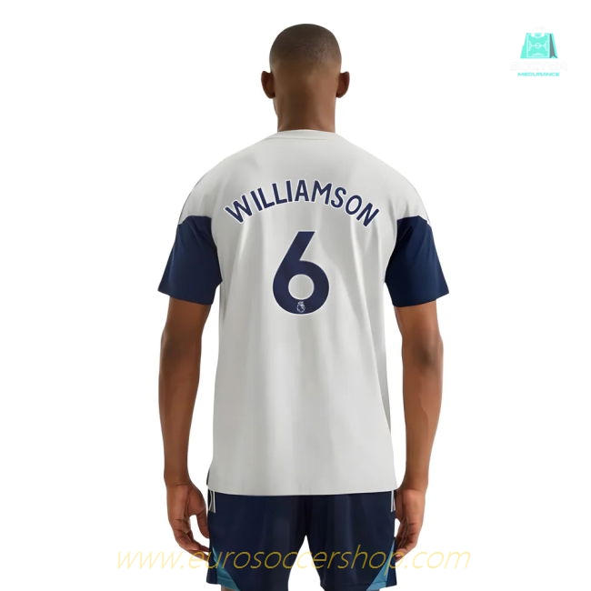 2025-2026 Arsenal Training Tee (Grey) (Williamson 6)