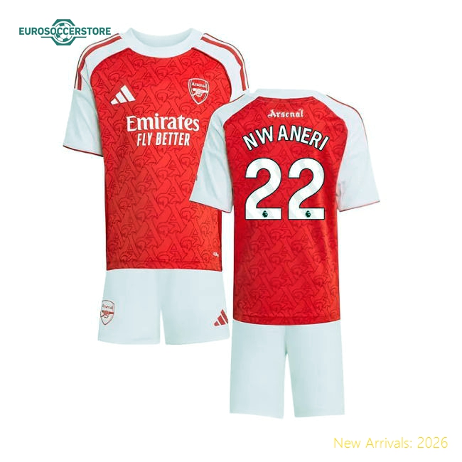 Arsenal 2024-25 Home Fan Version For Adults (Nwaneri Football Shirt