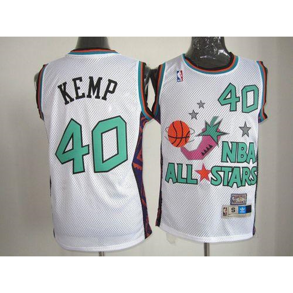 Premium Quality Men's Thunder #40 Shawn White Basketball Jersey