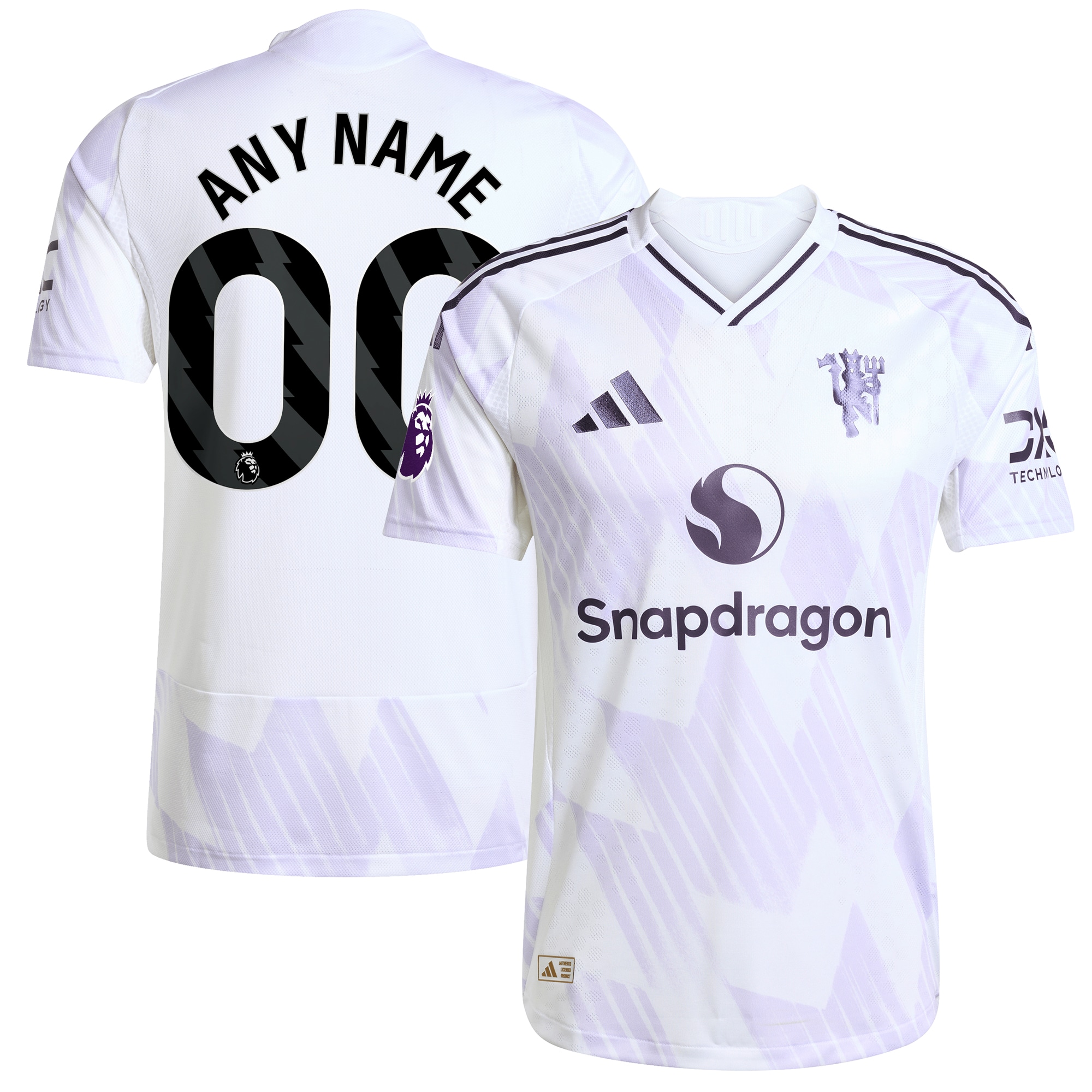 [SJH] Manchester United 2025/26 Away Authentic Custom Jersey - White