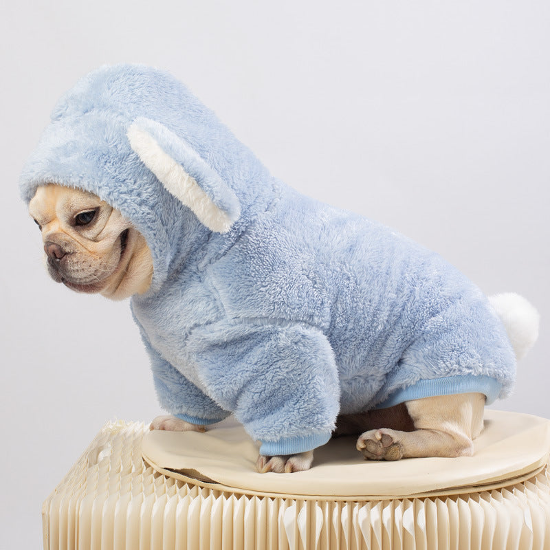 High-Quality Frenchie Warm Pet Sweater – Plush Thick Coat For Small B...