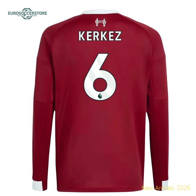 Kid-approved Kids Liverpool Kerkez Jersey 2025-2026 Moisture-wicking